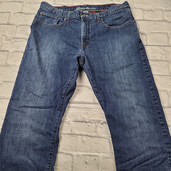 Eddie Bauer Straight Fit Flannel Lined Jeans size 38 - Picture 11 of 16